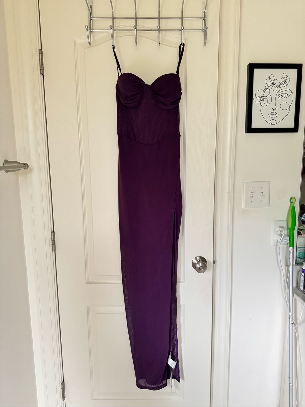 SHEIN Deep Plum Maxi Dress